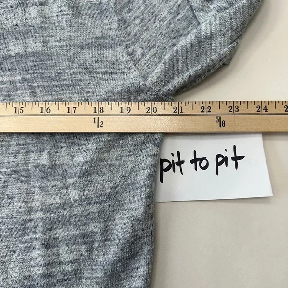 French‎ Connection V-Neck Sweater Lightweight Knit Pullover Heather Gray Medium - Picture 7 of 9